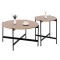 ΣΕΤ 2ΤΜΧ ΤΡΑΠΕΖΙΑ ΣΑΛΟΝΙΟΥ RONDA HM21089.02 MDF ΣΟΝΑΜΑ Φ80εκ & Φ50εκ