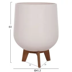 ΣΕΤ 3 ΓΛΑΣΤΡΕΣ ΜΕ TEAK ΒΑΣΕΙΣ TRYLL HM4681.03 FIBER CEMENT--ΓΚΡΙ