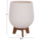 ΣΕΤ 3 ΓΛΑΣΤΡΕΣ ΜΕ TEAK ΒΑΣΕΙΣ TRYLL HM4681.03 FIBER CEMENT--ΓΚΡΙ