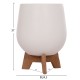 ΣΕΤ 3 ΓΛΑΣΤΡΕΣ ΜΕ TEAK ΒΑΣΕΙΣ TRYLL HM4681.03 FIBER CEMENT--ΓΚΡΙ