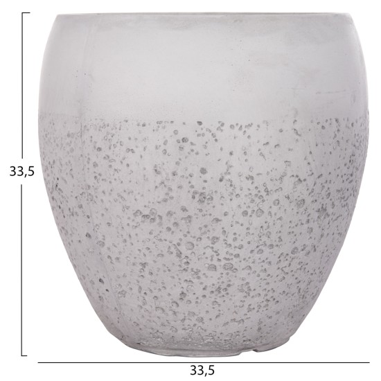 ΣΕΤ 3ΤΜΧ ΓΛΑΣΤΡΕΣ ΣΕΙΡΑ GARDENER HM4718 FIBERCLAY ΛΕΥΚΟ Φ55x54Υεκ