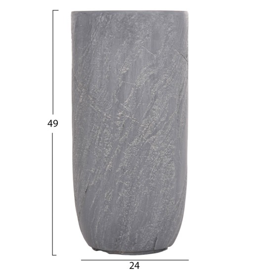 ΣΕΤ 3ΤΜΧ ΓΛΑΣΤΡΕΣ ΚΥΛΙΝΔΡΟΙ ΣΕΙΡΑ GARDENER HM4720 FIBERCLAY-ΧΡΩΜΑ CEMENT Φ44x79Υεκ