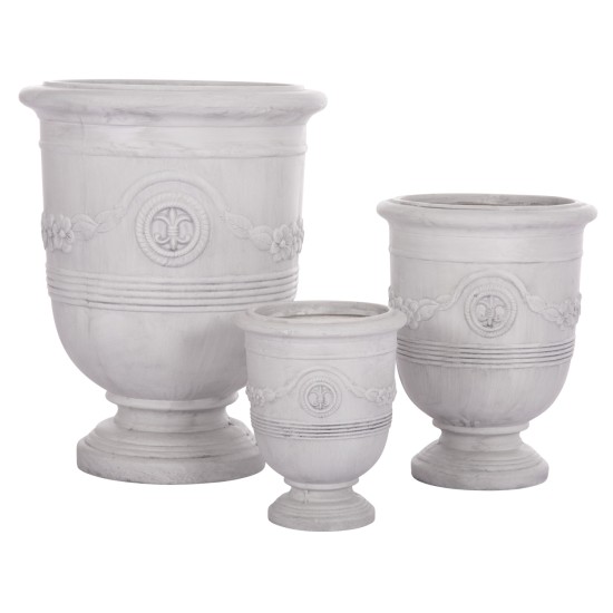 ΣΕΤ 3ΤΜΧ ΓΛΑΣΤΡΕΣ ΜΕ ΑΝΑΓΛΥΦΟ GARDENER HM4729 FIBERCLAY-ΣΕ ΥΠΟΛΕΥΚΟ Φ58x72.5Υεκ ΣΕΤ 3ΤΜΧ ΓΛΑΣΤΡΕΣ ΜΕ ΑΝΑΓΛΥΦΟ GARDENER HM4729 FIBERCLAY-ΣΕ ΥΠΟΛΕΥΚΟ Φ58x72.5Υεκ