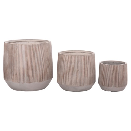 ΣΕΤ 3ΤΜΧ ΓΛΑΣΤΡΕΣ ΣΤΡΟΓΓΥΛΕΣ ΣΕΙΡΑ GARDENER HM4724 FIBERCLAY-ΧΡΩΜΑ CEMENT Φ55x55Υεκ ΣΕΤ 3ΤΜΧ ΓΛΑΣΤΡΕΣ ΣΤΡΟΓΓΥΛΕΣ ΣΕΙΡΑ GARDENER HM4724 FIBERCLAY-ΧΡΩΜΑ CEMENT Φ55x55Υεκ