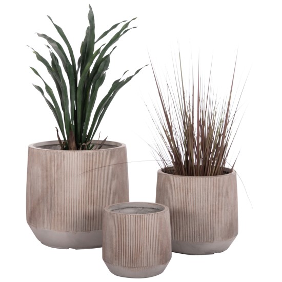 ΣΕΤ 3ΤΜΧ ΓΛΑΣΤΡΕΣ ΣΤΡΟΓΓΥΛΕΣ ΣΕΙΡΑ GARDENER HM4724 FIBERCLAY-ΧΡΩΜΑ CEMENT Φ55x55Υεκ ΣΕΤ 3ΤΜΧ ΓΛΑΣΤΡΕΣ ΣΤΡΟΓΓΥΛΕΣ ΣΕΙΡΑ GARDENER HM4724 FIBERCLAY-ΧΡΩΜΑ CEMENT Φ55x55Υεκ