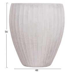 ΣΕΤ 3ΤΜΧ ΓΛΑΣΤΡΕΣ ΣΤΡΟΓΓΥΛΕΣ ΣΕΙΡΑ GARDENER HM4728 FIBERCLAY-ΧΡΩΜΑ CEMENT Φ48x56Υεκ