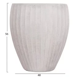 ΣΕΤ 3ΤΜΧ ΓΛΑΣΤΡΕΣ ΣΤΡΟΓΓΥΛΕΣ ΣΕΙΡΑ GARDENER HM4728 FIBERCLAY-ΧΡΩΜΑ CEMENT Φ48x56Υεκ