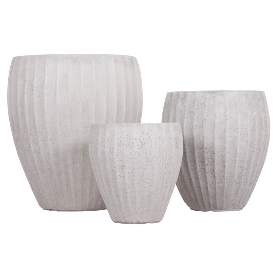 ΣΕΤ 3ΤΜΧ ΓΛΑΣΤΡΕΣ ΣΤΡΟΓΓΥΛΕΣ ΣΕΙΡΑ GARDENER HM4728 FIBERCLAY-ΧΡΩΜΑ CEMENT Φ48x56Υεκ ΣΕΤ 3ΤΜΧ ΓΛΑΣΤΡΕΣ ΣΤΡΟΓΓΥΛΕΣ ΣΕΙΡΑ GARDENER HM4728 FIBERCLAY-ΧΡΩΜΑ CEMENT Φ48x56Υεκ