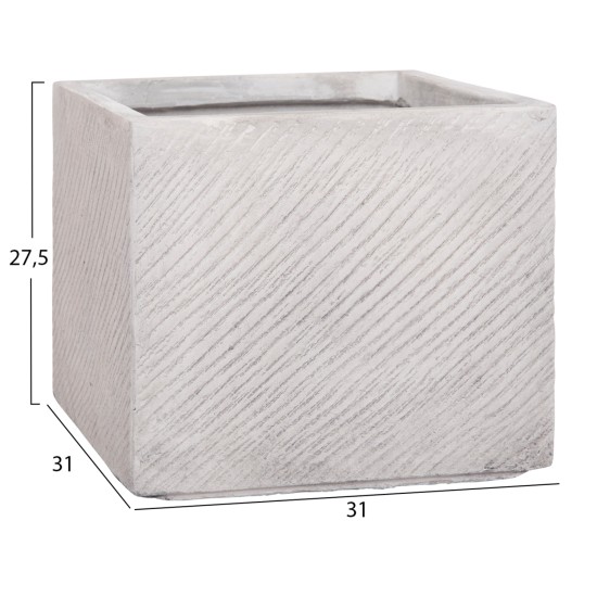 ΣΕΤ 4ΤΜΧ ΓΛΑΣΤΡΕΣ ΤΕΤΡΑΓΩΝΕΣ GARDENER HM4730 FIBERCLAY ΓΚΡΙ CEMENT 37x37x32Υεκ. ΣΕΤ 4ΤΜΧ ΓΛΑΣΤΡΕΣ ΤΕΤΡΑΓΩΝΕΣ GARDENER HM4730 FIBERCLAY ΓΚΡΙ CEMENT 37x37x32Υεκ.