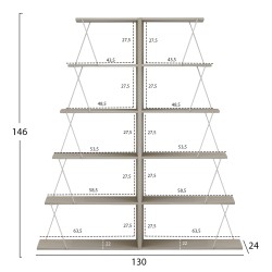 ΣΕΤ ΒΙΒΛΙΟΘΗΚΕΣ 2ΤΜΧ MINI TARS HM11772.11 ΜΕΛΑΜΙΝΗ SONAMA-ΛΕΥΚΟ 65x24x146Υεκ.(x2) ΣΕΤ ΒΙΒΛΙΟΘΗΚΕΣ 2ΤΜΧ MINI TARS HM11772.11 ΜΕΛΑΜΙΝΗ SONAMA-ΛΕΥΚΟ 65x24x146Υεκ.(x2)
