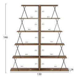 ΣΕΤ ΒΙΒΛΙΟΘΗΚΕΣ 2ΤΜΧ MINI TARS HM11772.14 ΜΕΛΑΜΙΝΗ ΦΥΣΙΚΟ OAK-ΜΑΥΡΟ 65x24x146Υεκ.(x2) ΣΕΤ ΒΙΒΛΙΟΘΗΚΕΣ 2ΤΜΧ MINI TARS HM11772.14 ΜΕΛΑΜΙΝΗ ΦΥΣΙΚΟ OAK-ΜΑΥΡΟ 65x24x146Υεκ.(x2)