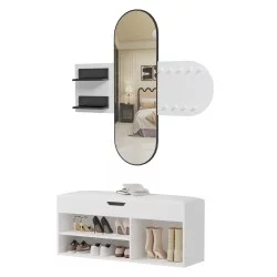 ΣΕΤ ΕΙΣΟΔΟΥ 2ΤΜΧ CHERYL HM21276.01 ΜΕΛΑΜΙΝΗ ΣΕ ΛΕΥΚΟ--ΟΨΗ ΜΑΥΡΟ ΜΑΡΜΑΡΟ