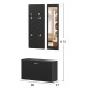 ΣΕΤ ΕΙΣΟΔΟΥ ΜΕ ΚΑΘΡΕΠΤΗ VERN HM2476.02 ΜΕΛΑΜΙΝΗ ΣΕ WENGE 80x27x175Υεκ ΣΕΤ ΕΙΣΟΔΟΥ ΜΕ ΚΑΘΡΕΠΤΗ VERN HM2476.02 ΜΕΛΑΜΙΝΗ ΣΕ WENGE 80x27x175Υεκ