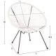 ΣΕΤ ΕΞΩΤΕΡΙΚΟΥ ΧΩΡΟΥ 3ΤΜΧ ACAPULCO HM11861.12 P.E.RATTAN ΛΕΥΚΟ-ΜΕΤΑΛΛΟ ΣΕ ΜΑΥΡΟ