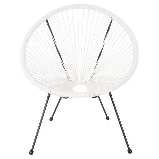 ΣΕΤ ΕΞΩΤΕΡΙΚΟΥ ΧΩΡΟΥ 3ΤΜΧ ACAPULCO HM11861.12 P.E.RATTAN ΛΕΥΚΟ-ΜΕΤΑΛΛΟ ΣΕ ΜΑΥΡΟ