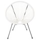 ΣΕΤ ΕΞΩΤΕΡΙΚΟΥ ΧΩΡΟΥ 3ΤΜΧ ACAPULCO HM11861.12 P.E.RATTAN ΛΕΥΚΟ-ΜΕΤΑΛΛΟ ΣΕ ΜΑΥΡΟ