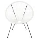ΣΕΤ ΕΞΩΤΕΡΙΚΟΥ ΧΩΡΟΥ 3ΤΜΧ ACAPULCO HM11861.12 P.E.RATTAN ΛΕΥΚΟ-ΜΕΤΑΛΛΟ ΣΕ ΜΑΥΡΟ