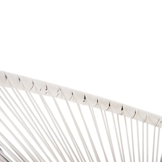 ΣΕΤ ΕΞΩΤΕΡΙΚΟΥ ΧΩΡΟΥ 3ΤΜΧ ACAPULCO HM11861.12 P.E.RATTAN ΛΕΥΚΟ-ΜΕΤΑΛΛΟ ΣΕ ΜΑΥΡΟ