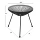 ΣΕΤ ΕΞΩΤΕΡΙΚΟΥ ΧΩΡΟΥ 3ΤΜΧ ACAPULCO HM21101 P.E.RATTAN-ΜΕΤΑΛΛΟ ΣΕ ΜΑΥΡΟ