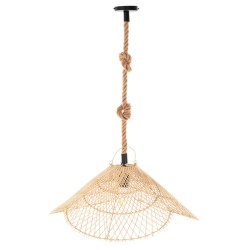 ΣΕΤ ΦΩΤΙΣΤΙΚΟ ΟΡΟΦΗΣ ΚΡΕΜΑΣΤΟ HM11925.02 ΣΧΟΙΝΙ ΚΑΙ ΦΥΣΙΚΟ RATTAN Φ58,5Χ131Υεκ.