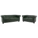 ΣΕΤ ΚΑΝΑΠΕΣ 2ΘΕΣΙΟΣ & 3ΘΕΣΙΟΣ HM10911.08 PU ΔΕΡΜΑ Τ.CHESTERFIELD ΚΥΠΑΡΙΣΣΙ