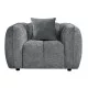 ΣΕΤ ΚΑΝΑΠΕΣ ΓΩΝΙΑ (ΑΡΙΣΤΕΡΗ)-ΠΟΛΥΘΡΟΝΑ LOUNGE LYKKE HM10820.01L ΓΚΡΙ ΥΦΑΣΜΑ
