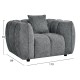 ΣΕΤ ΚΑΝΑΠΕΣ ΓΩΝΙΑ (ΔΕΞΙΑ)-ΠΟΛΥΘΡΟΝΑ LOUNGE LYKKE HM10820.01R ΓΚΡΙ ΥΦΑΣΜΑ
