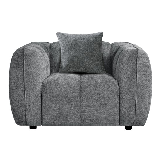 ΣΕΤ ΚΑΝΑΠΕΣ ΓΩΝΙΑ (ΔΕΞΙΑ)-ΠΟΛΥΘΡΟΝΑ LOUNGE LYKKE HM10820.01R ΓΚΡΙ ΥΦΑΣΜΑ