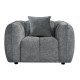 ΣΕΤ ΚΑΝΑΠΕΣ ΓΩΝΙΑ (ΔΕΞΙΑ)-ΠΟΛΥΘΡΟΝΑ LOUNGE LYKKE HM10820.01R ΓΚΡΙ ΥΦΑΣΜΑ