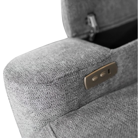 ΣΕΤ ΚΑΝΑΠΕΣ-ΠΟΛΥΘΡΟΝΑ RELAX SYNTHIA HM10735.03 ΓΚΡΙ ΥΦΑΣΜΑ-ΗΛ.ΑΝΑΚΛΙΣΗ [L]