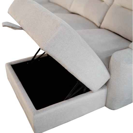 ΣΕΤ ΚΑΝΑΠΕΣ-ΠΟΛΥΘΡΟΝΑ RELAX SYNTHIA HM10736.01 ΜΠΕΖ ΥΦΑΣΜΑ-ΗΛ.ΑΝΑΚΛΙΣΗ [R]