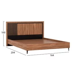ΣΕΤ ΚΡΕΒΑΤΟΚΑΜΑΡΑΣ 4ΤΜΧ HARRY HM21115 ΜΕΛΑΜΙΝΗ ΣΕ ΦΥΣΙΚΟ ΞΥΛΟΥ & ΜΑΥΡΟ ΧΡΩΜΑ