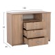 ΣΕΤ ΚΡΕΒΑΤΟΚΑΜΑΡΑΣ 5ΤΜΧ ADLER HM11758 ΜΕΛΑΜΙΝΗ SONAMA OAK-ΓΙΑ ΣΤΡΩΜΑ 160x200εκ