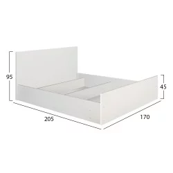 ΣΕΤ ΚΡΕΒΑΤΟΚΑΜΑΡΑΣ 5ΤΜΧ ADLER HM11758.03 ΜΕΛΑΜΙΝΗ ΛΕΥΚΗ-ΓΙΑ ΣΤΡΩΜΑ 160x200εκ