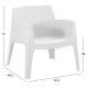 ΣΕΤ LOUNGE 3ΤΜΧ SLEEK HM21274.01 ΛΕΥΚΟ ΠΟΛΥΠΡΟΠΥΛΕΝΙΟ