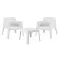ΣΕΤ LOUNGE 3ΤΜΧ SLEEK HM21274.01 ΛΕΥΚΟ ΠΟΛΥΠΡΟΠΥΛΕΝΙΟ