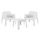 ΣΕΤ LOUNGE 3ΤΜΧ SLEEK HM21274.01 ΛΕΥΚΟ ΠΟΛΥΠΡΟΠΥΛΕΝΙΟ