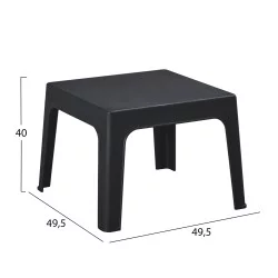 ΣΕΤ LOUNGE 3ΤΜΧ SLEEK HM21274.02 ΜΑΥΡΟ ΠΟΛΥΠΡΟΠΥΛΕΝΙΟ