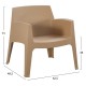 ΣΕΤ LOUNGE 3ΤΜΧ SLEEK HM21274.03 ΚΑΠΟΥΤΣΙΝΟ ΠΟΛΥΠΡΟΠΥΛΕΝΙΟ