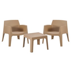 ΣΕΤ LOUNGE 3ΤΜΧ SLEEK HM21274.03 ΚΑΠΟΥΤΣΙΝΟ ΠΟΛΥΠΡΟΠΥΛΕΝΙΟ