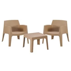 ΣΕΤ LOUNGE 3ΤΜΧ SLEEK HM21274.03 ΚΑΠΟΥΤΣΙΝΟ ΠΟΛΥΠΡΟΠΥΛΕΝΙΟ