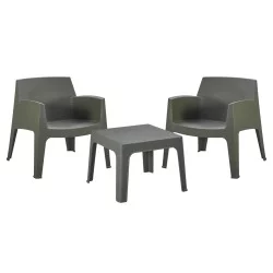 ΣΕΤ LOUNGE 3ΤΜΧ SLEEK HM21274.05 DARK OLIVE GREEN ΠΟΛΥΠΡΟΠΥΛΕΝΙΟ