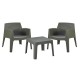 ΣΕΤ LOUNGE 3ΤΜΧ SLEEK HM21274.05 DARK OLIVE GREEN ΠΟΛΥΠΡΟΠΥΛΕΝΙΟ