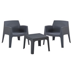 ΣΕΤ LOUNGE 3ΤΜΧ SLEEK HM21274.10 ΓΚΡΙ ΠΟΛΥΠΡΟΠΥΛΕΝΙΟ