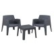 ΣΕΤ LOUNGE 3ΤΜΧ SLEEK HM21274.10 ΓΚΡΙ ΠΟΛΥΠΡΟΠΥΛΕΝΙΟ