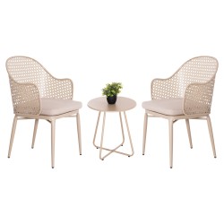 ΣΕΤ LOUNGE 3TMX ΕΞ.ΧΩΡΟΥ OREGO HM21107.03 ΑΛΟΥΜΙΝΙΟ & ΜΕΤΑΛΛΟ ΣΕ ΚΑΠΟΥΤΣΙΝΟ