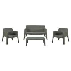 ΣΕΤ LOUNGE 4ΤΜΧ SLEEK HM21275.05 DARK OLIVE GREEN ΠΟΛΥΠΡΟΠΥΛΕΝΙΟ