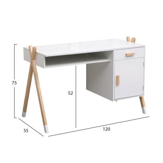 ΣΕΤ ΠΑΙΔΙΚΟΥ ΔΩΜΑΤΙΟΥ 6TMX PASCHAL HM21337 ΞΥΛΟ ΠΕΥΚΟΥ--ΜΕΛΑΜΙΝΗ-ΛΕΥΚΟ