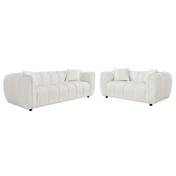 ΣΕΤ ΣΑΛΟΝΙ 3Θ & 2Θ LYKKE HM10812.02 ΕΚΡΟΥ ΥΦΑΣΜΑ