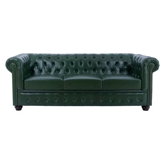 ΣΕΤ ΣΑΛΟΝΙ 3ΤΜΧ MOBAR HM10912.08 PU ΔΕΡΜΑ Τ.CHESTERFIELD ΚΥΠΑΡΙΣΣΙ